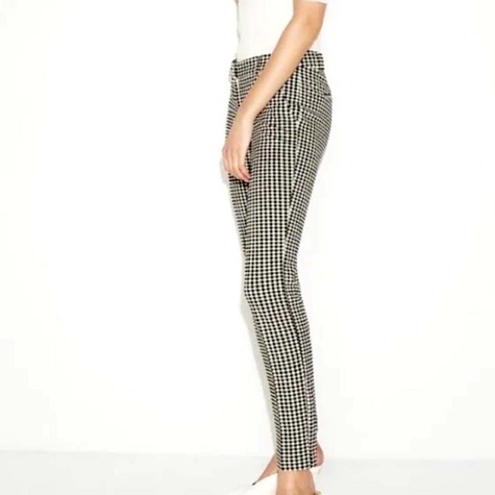 Express | Columnist Houndstooth Print Black & White Skinny Ankle Pants Size: 2
